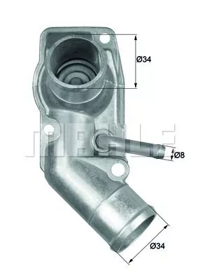 MAHLE ORIGINAL TI21392D Термостат