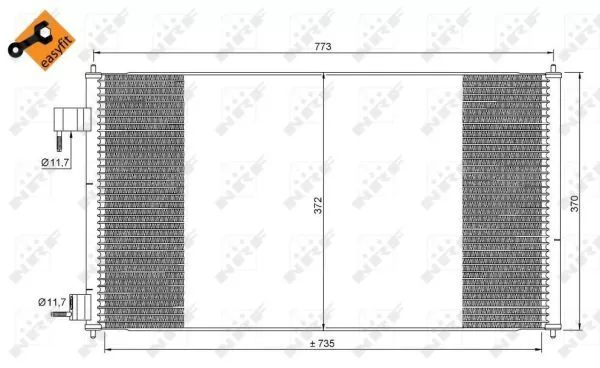 Nrf 35681 Радиатор кондиционера