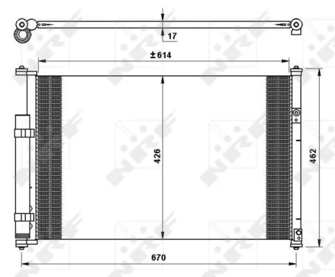 Nrf 35769 Радиатор кондиционера