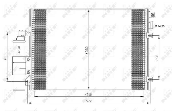 Nrf 35771 Радиатор кондиционера