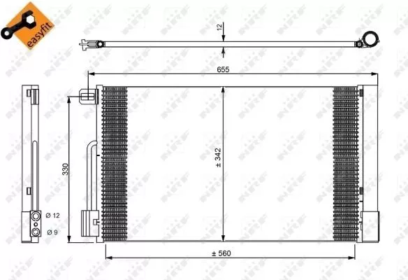 Nrf 35777 Радіатор кондиціонера