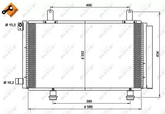 Nrf 35782 Радиатор кондиционера