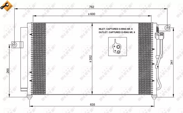 Nrf 35798 Радиатор кондиционера