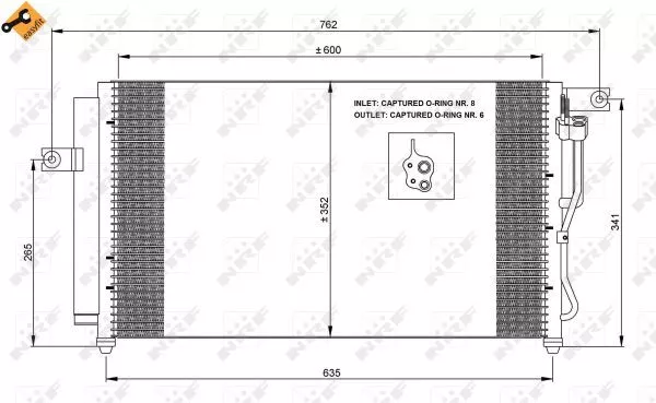 Nrf 35798 Радиатор кондиционера
