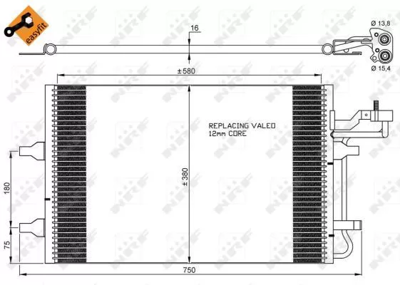 Nrf 35842 Радиатор кондиционера