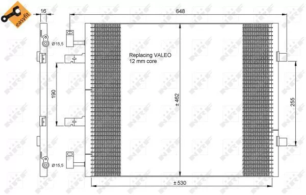 Nrf 35845 Радиатор кондиционера