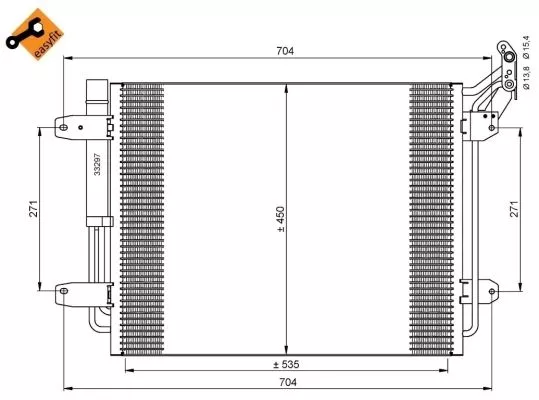 Nrf 35848 Радиатор кондиционера