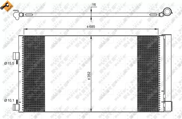 Nrf 35890 Радиатор кондиционера