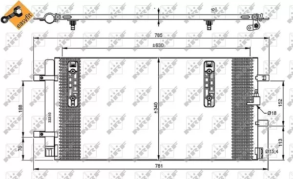 Nrf 35916 Радиатор кондиционера