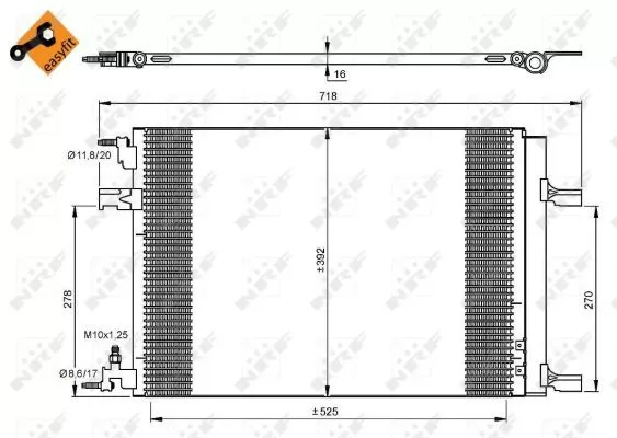 Nrf 35918 Радіатор кондиціонера