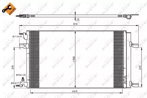 Nrf 35919 Радіатор кондиціонера