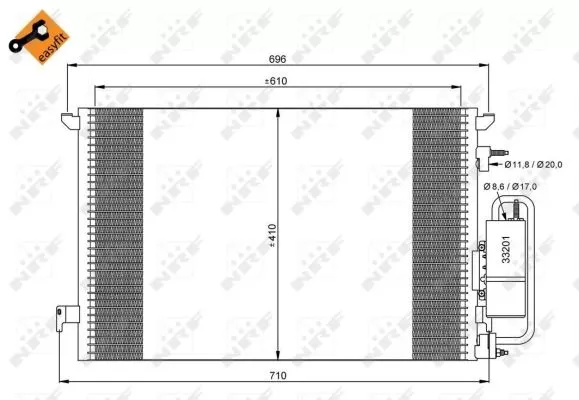 Nrf 35929 Радиатор кондиционера
