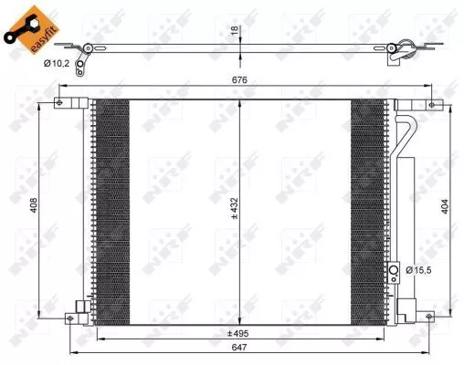 Nrf 35931 Радіатор кондиціонера