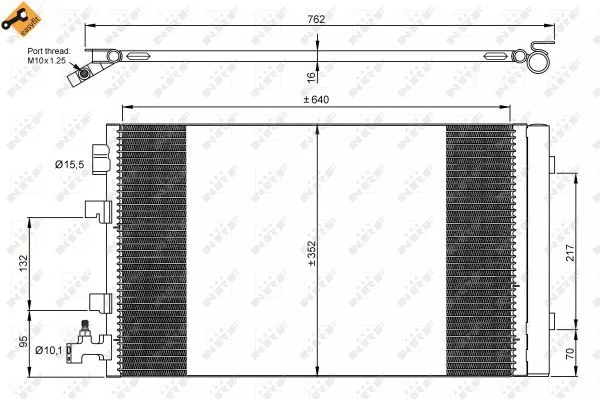 Nrf 35932 Радиатор кондиционера