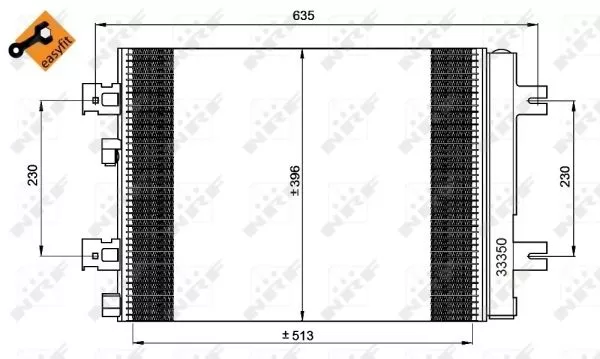 Nrf 35947 Радиатор кондиционера