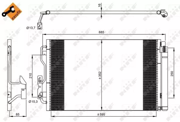 Nrf 35970 Радиатор кондиционера
