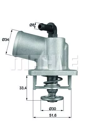 MAHLE ORIGINAL TI 55 92 D Термостат