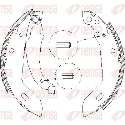Remsa 4083.00 Гальмівні колодки