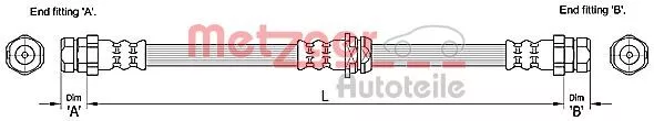 METZGER 4110248 Тормозной шланг