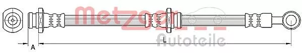 METZGER 4110670 Тормозной шланг