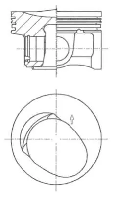 Kolbenschmidt 41257600 Поршень