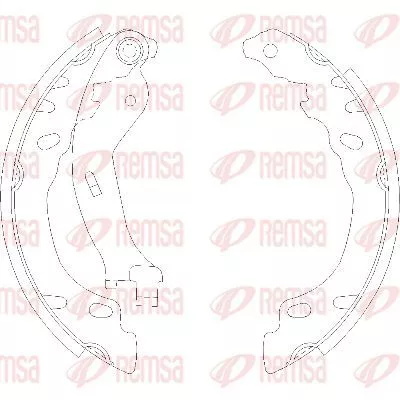 Remsa 4158.00 Тормозные колодки