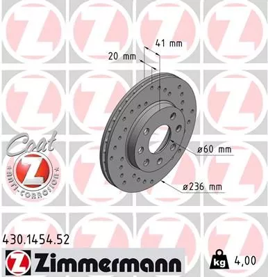 ZIMMERMANN 430.1454.52 Диски