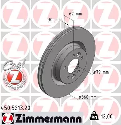 ZIMMERMANN 450.5213.20 Тормозные диски