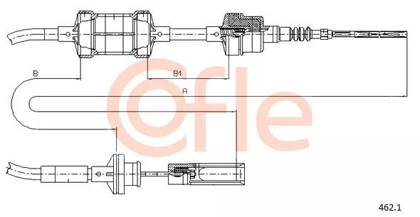 COFLE 462.1 Трос зчеплення