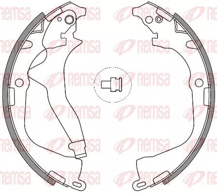 Remsa 4648.00 Гальмівні колодки