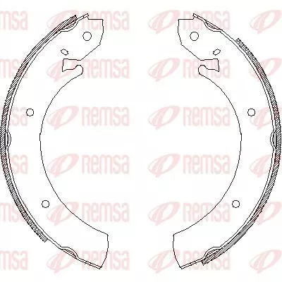Remsa 4701.00 Тормозные колодки