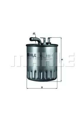 MAHLE ORIGINAL KL100/1 Паливний фільтр