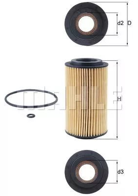 KNECHT OX153D1 Масляный фильтр