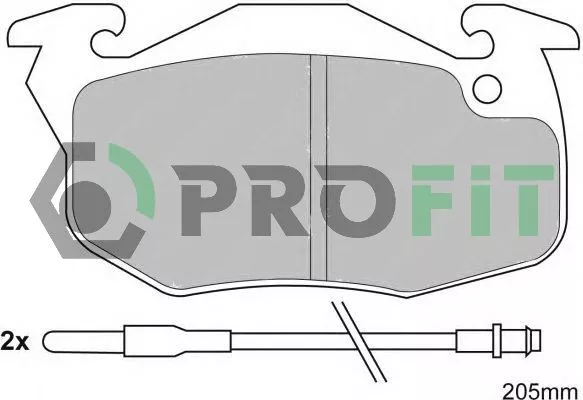 Profit 5000-0393 Гальмівні колодки