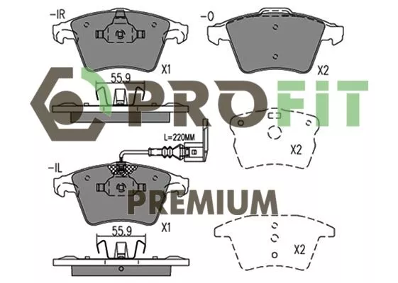 Profit 5005-1642 Тормозные колодки