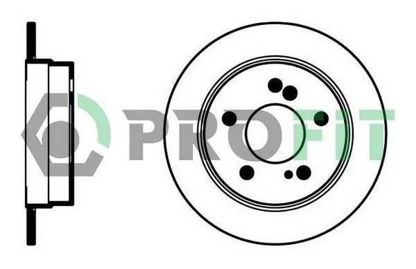 Profit 5010-0122 Гальмівні диски