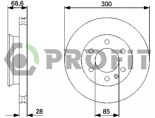 Profit 5010-0310 Тормозные диски