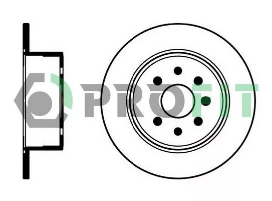 Profit 5010-0814 Тормозные диски