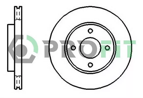Profit 5010-1072 Тормозные диски