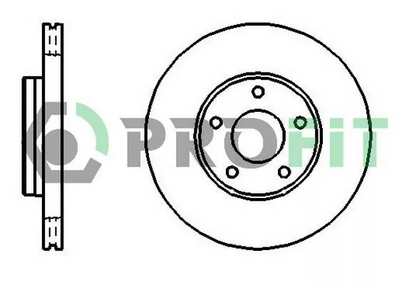 PROFIT 5010-1222 Тормозные диски