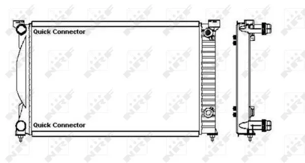 Nrf 50543 Радіатор охолодження двигуна