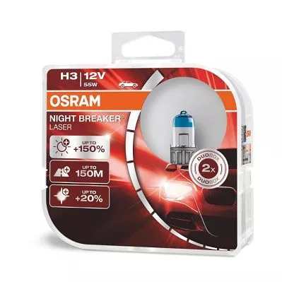 Лампа Osram Night Breaker Laser H3 12V 55W 64151NL-HCB