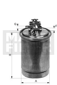 MANN-FILTER WK735/1 Топливный фильтр