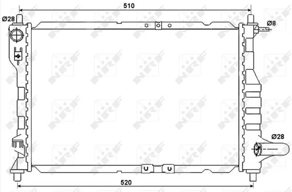 Nrf 53068 Радиатор охлаждения двигателя