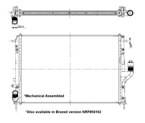 Nrf 53092 Радиатор охлаждения двигателя