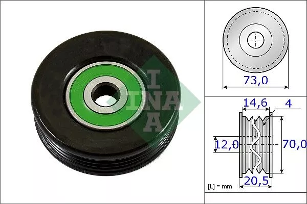 Ina 531 0852 10 Ролик ремня генератора