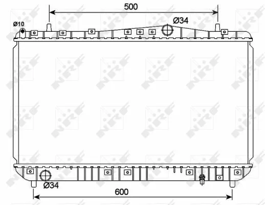 Nrf 53150 Радіатор охолодження двигуна