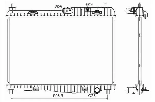 Nrf 53152 Радіатор охолодження двигуна