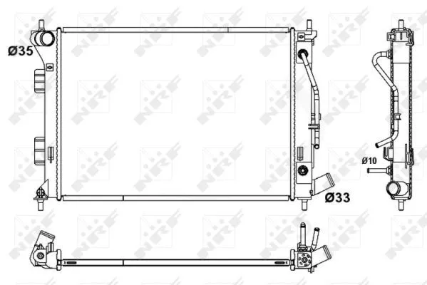 Nrf 53172 Радиатор охлаждения двигателя