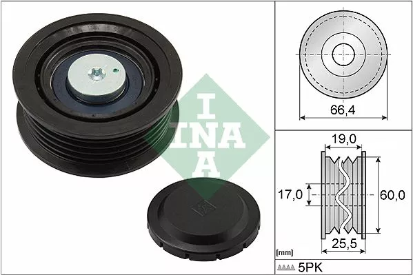 Ina 532 0642 10 Ролик ремня генератора